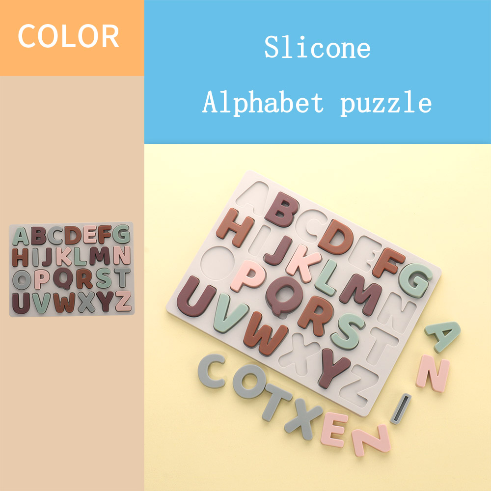 Silicone letter puzzle
